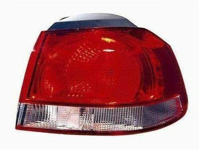 Fits VW Golf Mk6 2009-2012 Rear Light Lamp Outer Section Red Valeo Design Right Side - tradevehicleparts.co.uk