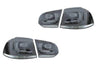 Fits VW Golf Mk6 R20/Gti/Gtd 2009-2012 Rear Light Lamp Led Black Inner & Outer Section Set Left Right Side thumbnail