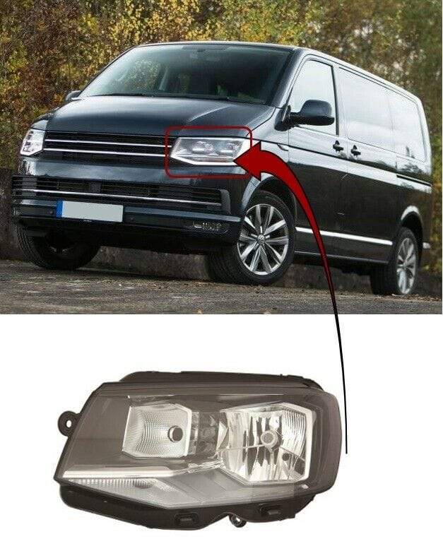 VK8519B VW Caravelle 2015- Headlight Headlamp W/Motor Single Reflector H4 Type Left Side
