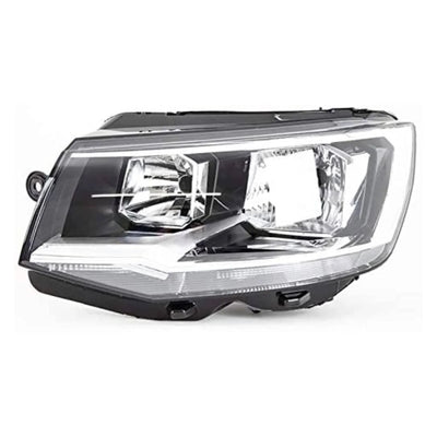 Fits VW Transporter T6 2015- Headlight Headlamp W/Motor Twin Reflector H7 Type Left - tradevehicleparts.co.uk