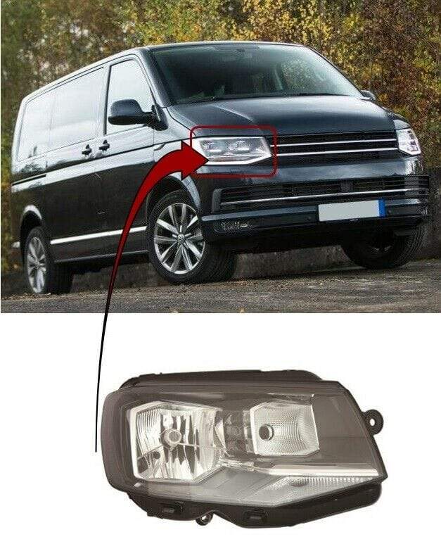 VK8521B VW Caravelle 2015- Headlight Headlamp W/Motor Single Reflector H4 Type Driver