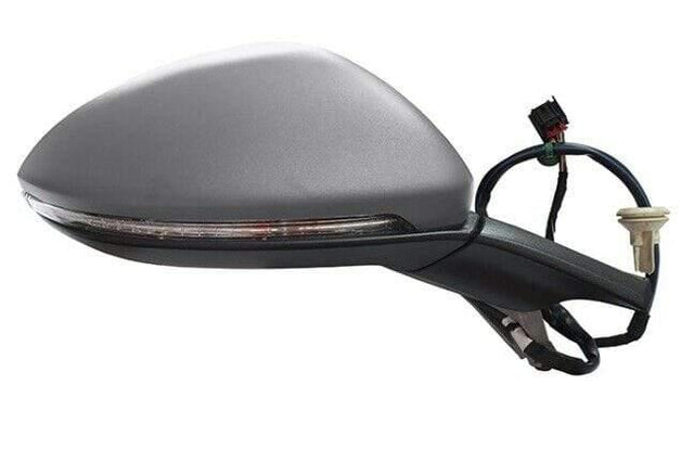 Fits Volkwagen Golf Mk7 2013-2017 Door Wing Mirror Primed Cover Electirc Heated W/Indicator Driver Side - image 2