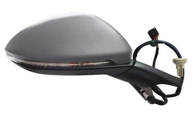 Fits Volkwagen Golf Mk7 2013-2017 Door Wing Mirror Primed Cover Electirc Heated W/Indicator Driver Side - tradevehicleparts.co.uk