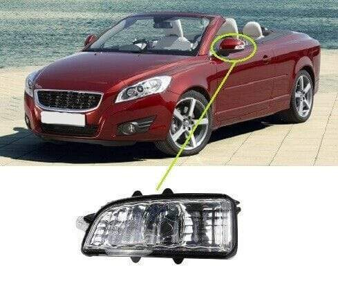 VV1006B Volvo C70 2010-2013 Door Wing Mirror Indicator Clear Lens Passenger Side