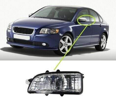 VV1006C Volvo S40 2007-2012 Door Wing Mirror Indicator Clear Lens Passenger Side