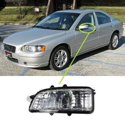 VV1006D Volvo S60 2005-2010 Door Wing Mirror Indicator Clear Lens Passenger Side
