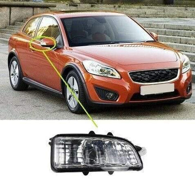Fits Volvo C30 2007-2013 Door Wing Mirror Indicator Clear Lens Driver Side - tradevehicleparts.co.uk