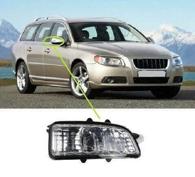 Fits Volvo V70 2007-2013 Door Wing Mirror Indicator Clear Lens Driver Side - tradevehicleparts.co.uk