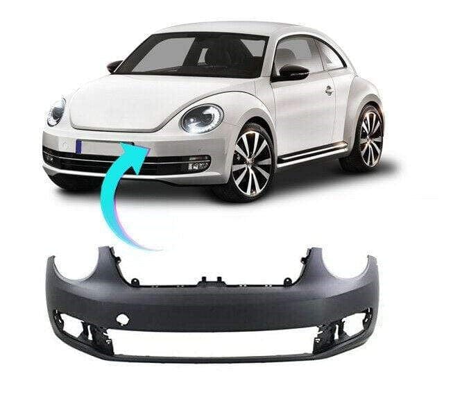 VW Beetle 2012-2016 Front Bumper Not Primed No Pdc Or Washer Hole