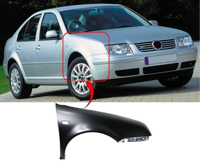 Fits VW Bora 1999-2006 Front Wing Primed Driver Side - tradevehicleparts.co.uk