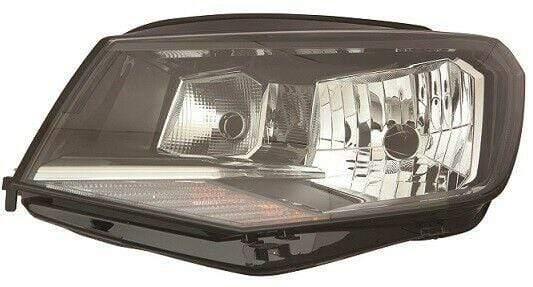 Fits VW Caddy Van 2015- Headlight Headlamp W/Motor Black Type Passenger Side - image 2