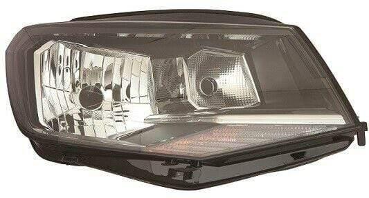 Fits VW Caddy Van 2015- Headlight Headlamp W/Motor Driver Side Black Type - image 2
