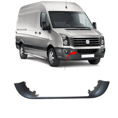 Fits VW Crafter 2006-2017 Front Bumper Lower Grille Moulding Textured - tradevehicleparts.co.uk