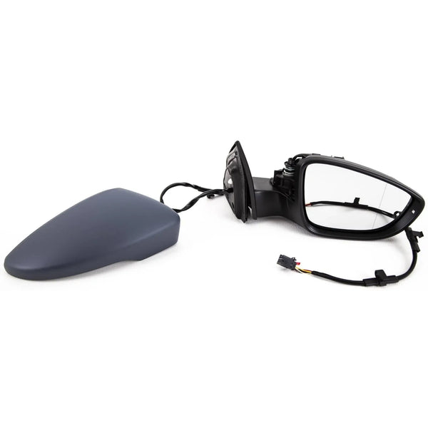 Fits VW Eos 2010-2015 Door Wing Mirror Electric Heated With Indicator Primed Cover Driver Side