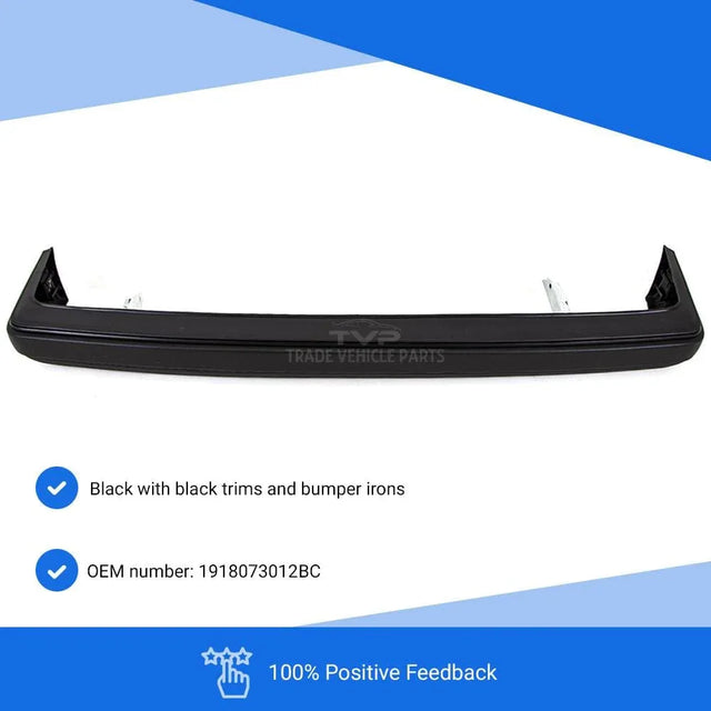 Fits VW Golf Mk2 1983-1989 Rear Bumper Black Small - image 2