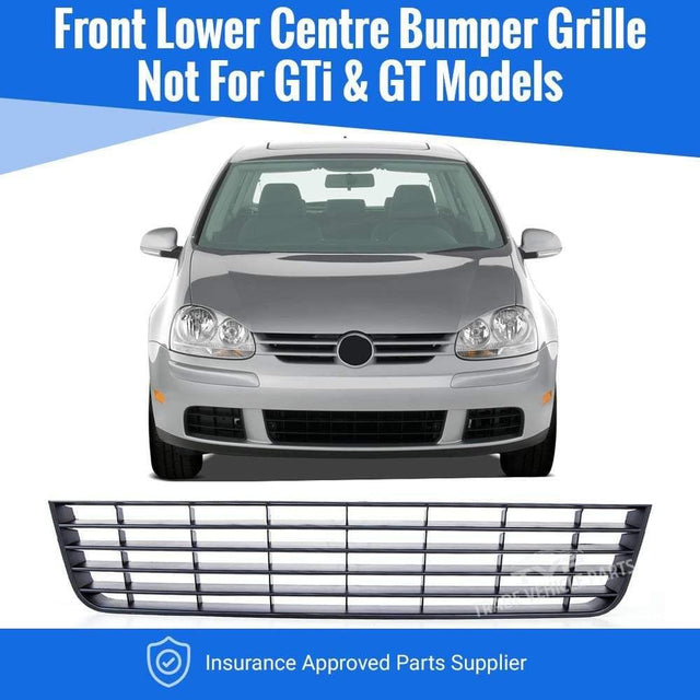 Fits VW Golf Mk5 Hatchback 2004-2008 Front Bumper Grille Centre - image 2