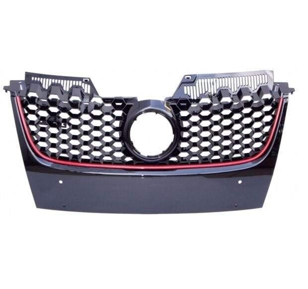 Fits VW Golf Mk5 2004-2008 Gti Front Bumper Grille Main Red Moulding No Plate Holder - image 2