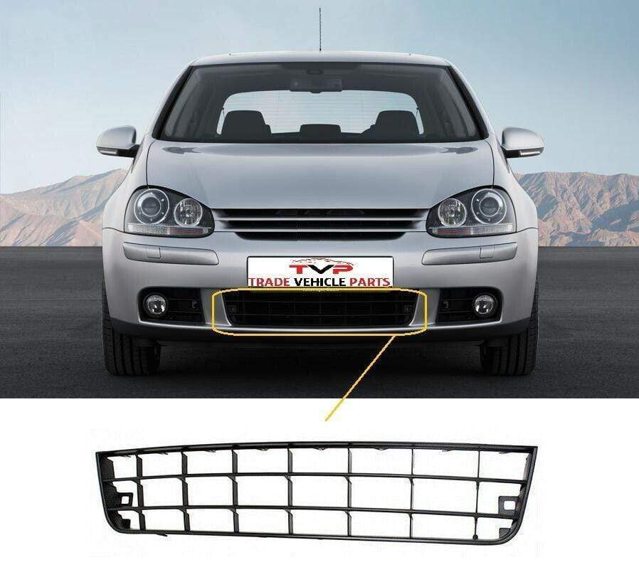 VW Golf Mk5 2004-2009 Front Centre Bumper Grille 2 Bars ( Diesel Models) Mat Black Not For Gt-Tdi,Gtd