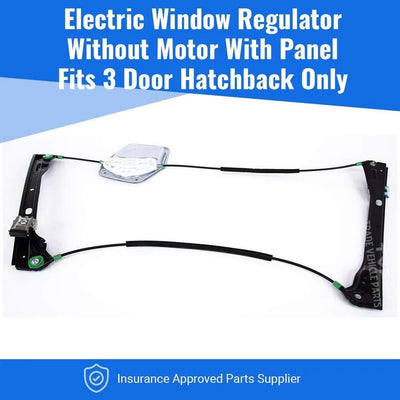 Fits VW Golf Mk5 Hatchback 3Dr 2004-2008 Front Electric Window Regulator W/O Motor Driver Side - tradevehicleparts.co.uk