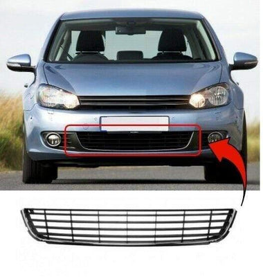 Fits VW Golf Mk6 2009-2012 Front Centre Bumper Grille Chrome Frame - tradevehicleparts.co.uk