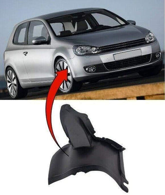 Fits VW Golf Mk6 2009-2012 Front Wing Arch Liner Splash Guard Left Front Section - tradevehicleparts.co.uk
