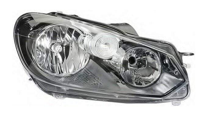 VW Golf Mk6 2009-2012 Headlamp Headlight With Motor Halogen Type Driver Side