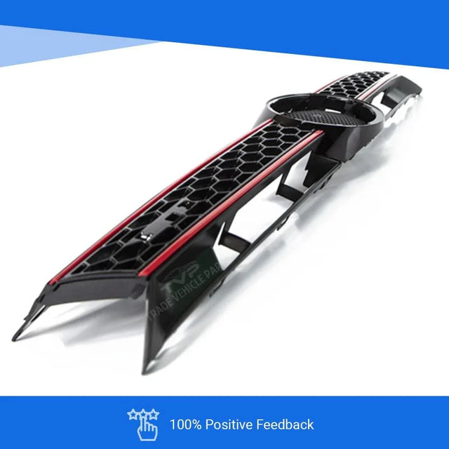 Fits VW Golf Mk6 2009-2013 Front Main Centre Grille Gti Only Black With Red Slats - image 9