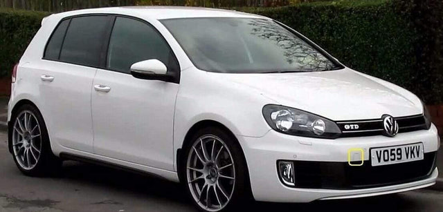 Fits VW Golf Mk6 Gti Gtd 2008-2012 Front Bumper Towing Eye Cover Primed - image 3