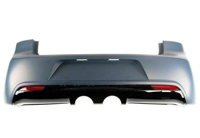 Fits VW Golf Mk6 R20 2009-2012 Rear Bumper Primed Complete With Reflectors & Glossy Black Diffuser - image 2