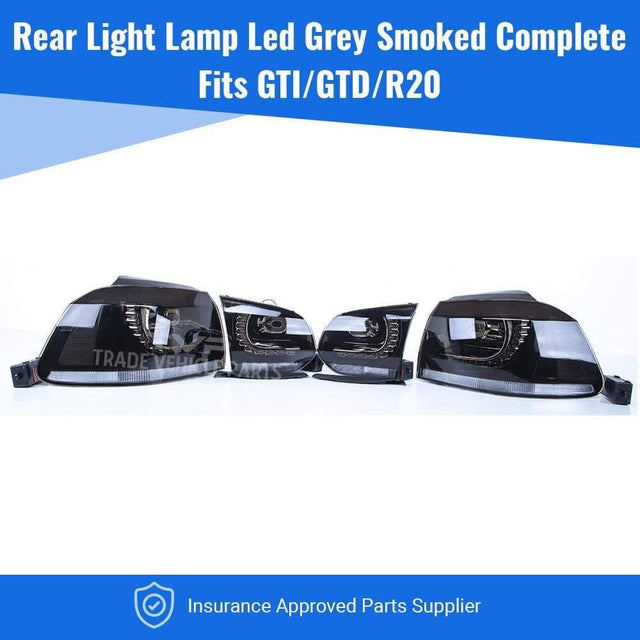 Fits VW Golf Mk6 R20/Gti/Gtd 2009-2012 Rear Light Lamp Led Gray Inner & Outer Section Set Left & Right - image 2
