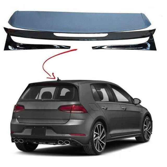 Fits VW Golf Mk7 Gti Gtd 2013-2017 Rear Tailgate Roof Spoiler And Vertical Trims - image 2