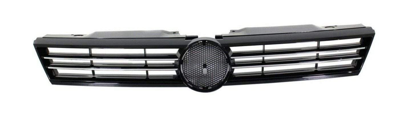 VW Jetta 2011-2014 Centre Front Bumper Main Grille Black With Chrome Moulding