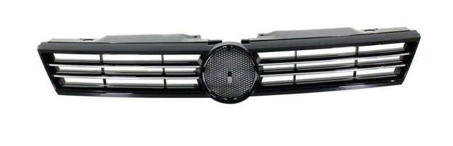 Fits VW Jetta 2011-2014 Centre Front Bumper Main Grille Black With Chrome Moulding - image 2