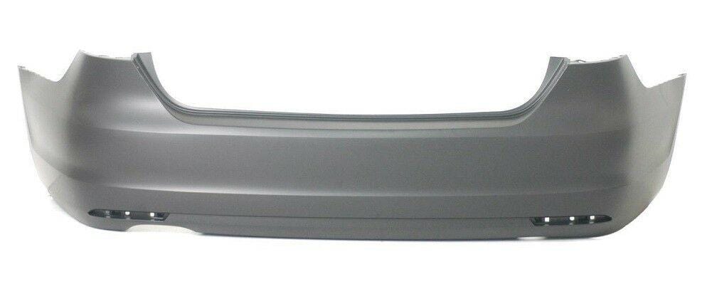 VW Jetta 2011-2014 Rear Bumper Primed With Spoiler Holes No Pdc
