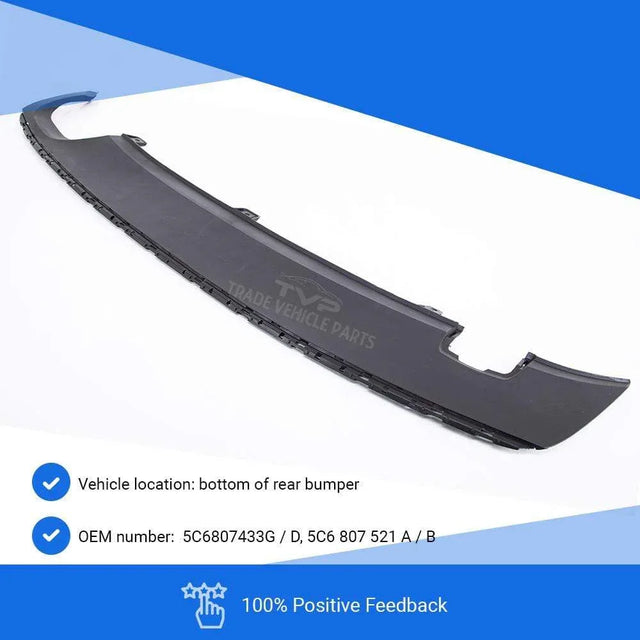 Fits VW Jetta 2014-2018 Rear Bumper Spoiler Diffuser - image 3