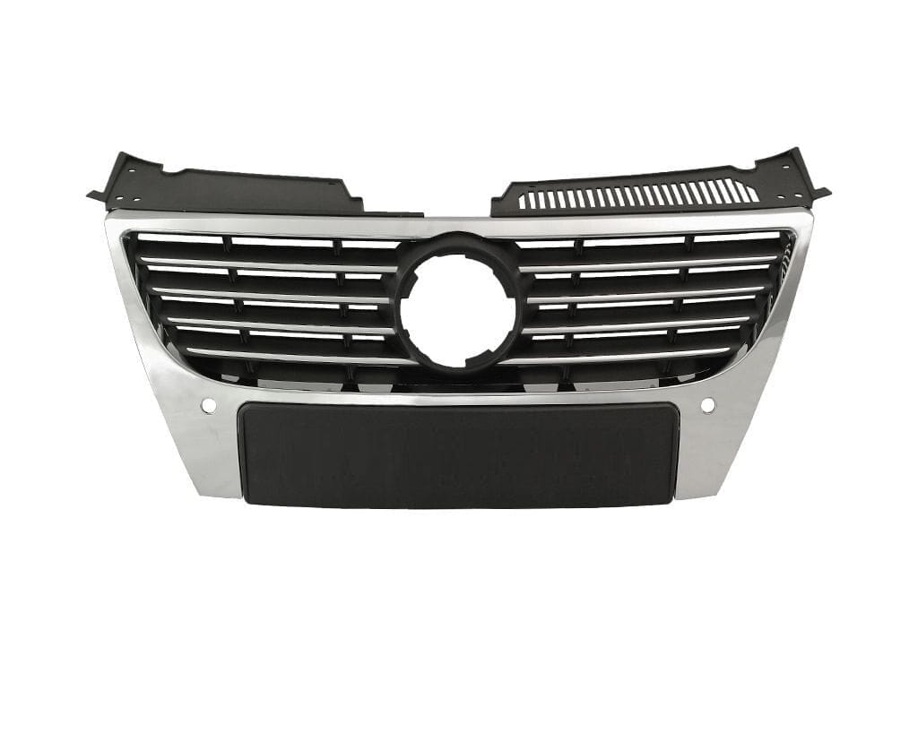 VW Passat 2005-2010 Front Main Grille With Pdc Chromed 150Mm Badge