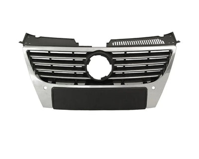 Fits VW Passat 2005-2010 Front Main Grille With Pdc Chromed 150Mm Badge - tradevehicleparts.co.uk