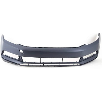 Fits VW Passat 2015- Front Bumper Primed No Pdc Or Washer Hole - tradevehicleparts.co.uk