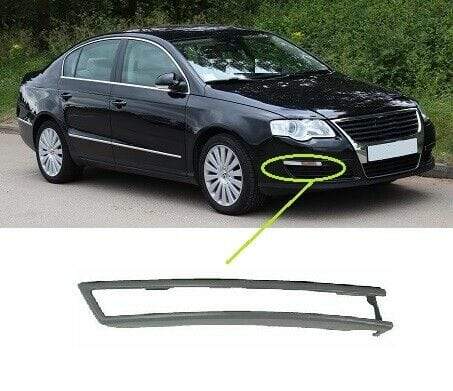VW Passat B6 2005-2010 Front Bumper Moulding Indicator Frame Primed Driver Side