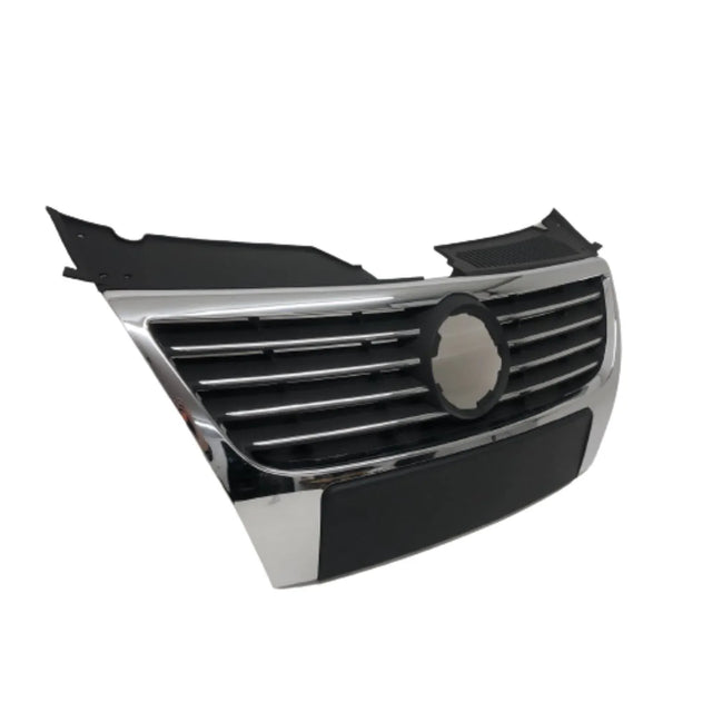 Fits VW Passat B6 3C 2005-07/2010 Front Top Radiator Centre Grille Chrome Frame No Pdc Holes 150Mm Badge - image 3