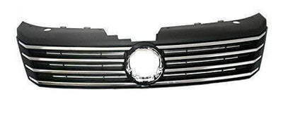 Fits VW Passat B7 2011-2014 Front Top Grille With Chrome Moulding  - tradevehicleparts.co.uk