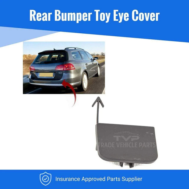 Fits VW Passat B7 Estate 2011-2014 Rear Bumper Tow Eye Cover - image 2
