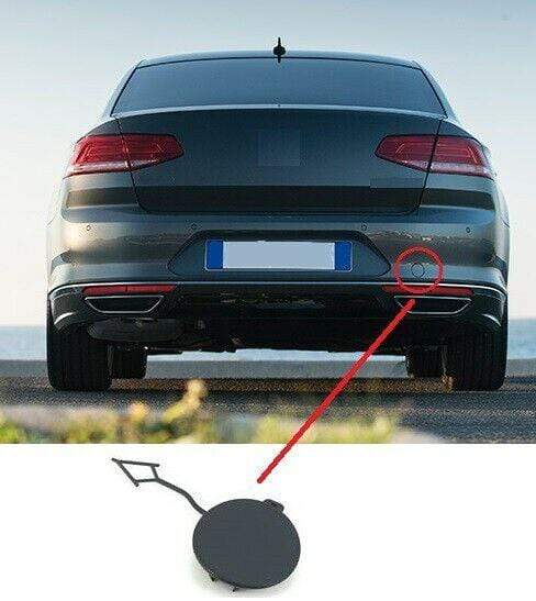 VW Passat B8 2015- Rear Bumper Tow Eye Cover