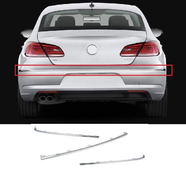 Vw passat chrome rear bumper deals trim