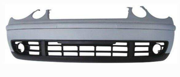 VW Polo 2002-2005 Front Bumper Complete With All Grilles Spoiler & Primed Moulding