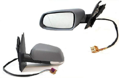 Fits VW Polo 2005-2009 Door Wing Mirror Electric Heated Primed Passenger Side - tradevehicleparts.co.uk
