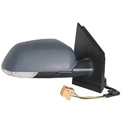 Fits VW Polo 2005-2009 Door Wing Mirror Manual Primed Driver Side - tradevehicleparts.co.uk