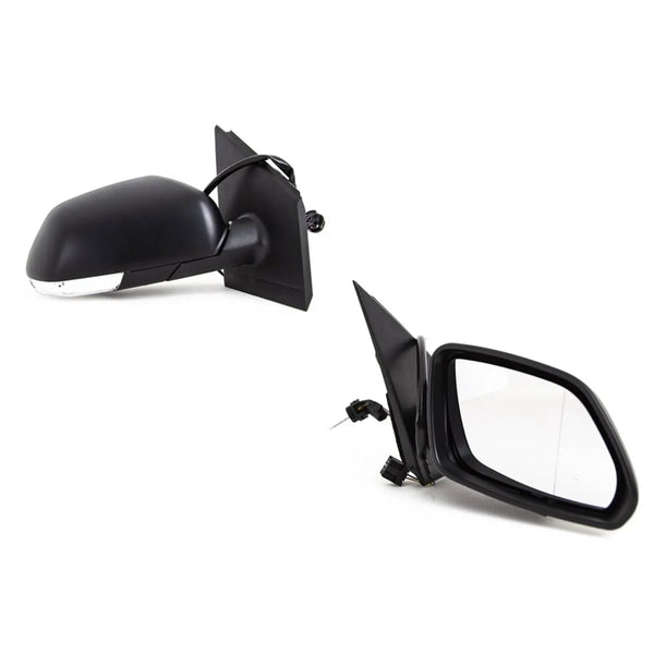 Fits VW Polo 2005-2009 Door Wing Mirror Manual With Indicator Black Driver Side