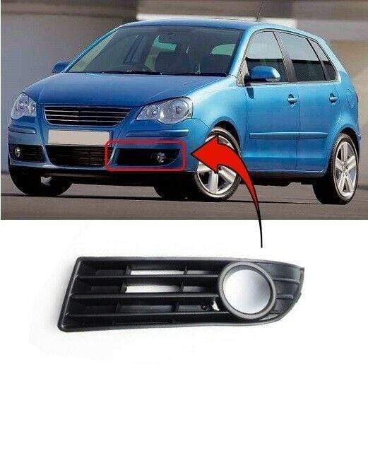 VW Polo 2005-2009 Front Bumper Fog Light Grille Cover Trim Passenger Side Left