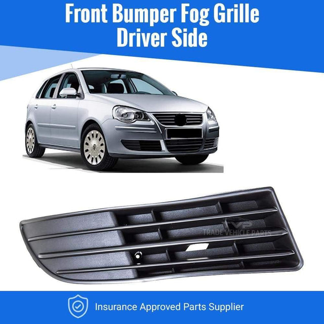 Fits VW Polo 2005-2009 Front Bumper Fog Light Grille Cover Trim Right Driver Side - image 2